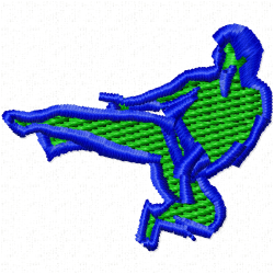 Karate Embroidery Design 10